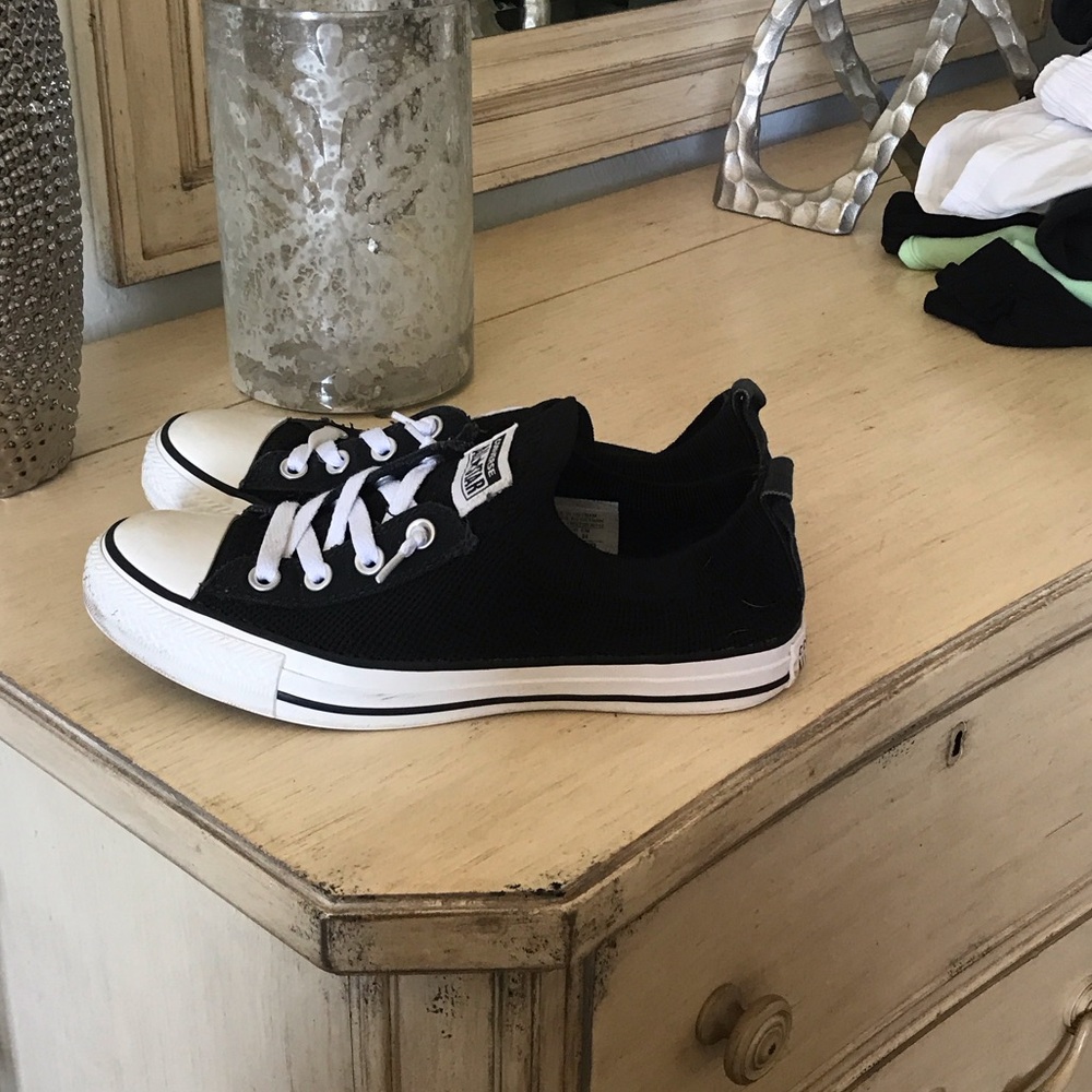 Slip on converse Black and White Athletic Sneakers